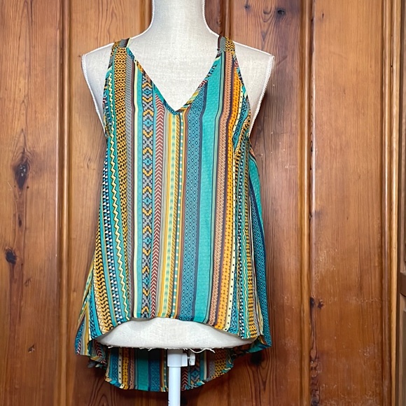 Umgee Tops - Umgee Sheer Striped Tank Top